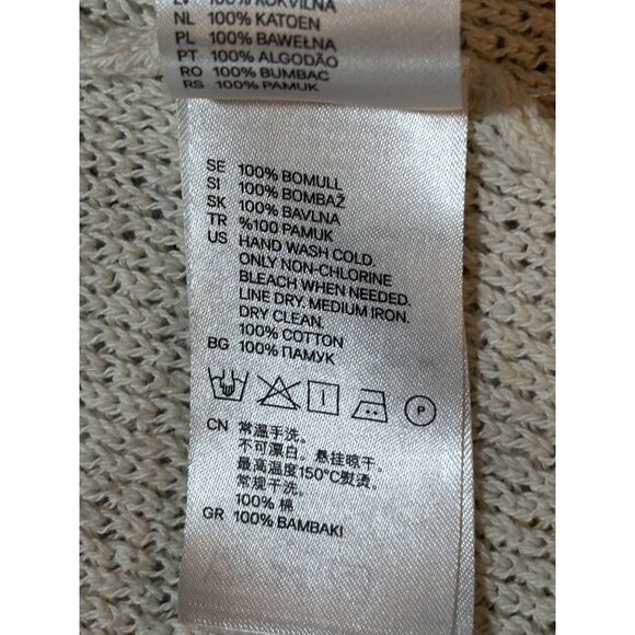 H&M Women’s Ivory S Cardigan Boho Chic Festival Boho Chic Cottage core Fringe - Picture 15 of 16